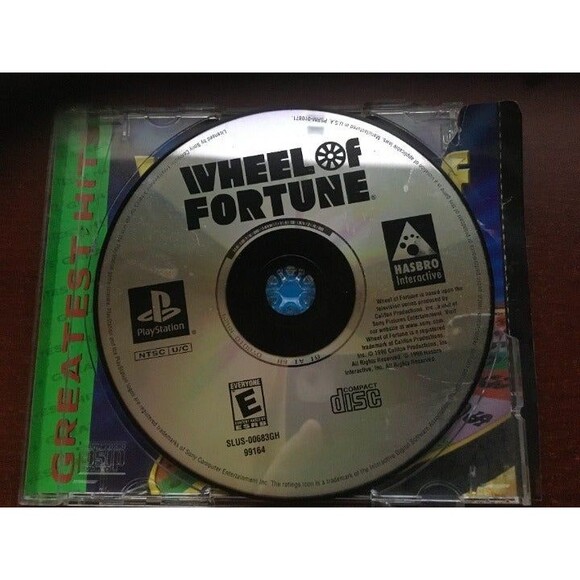 Wheel of Fortune Playstation No Case - Picture 1 of 1
